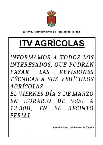 ITV VEHÍCULOS AGRÍCOLAS